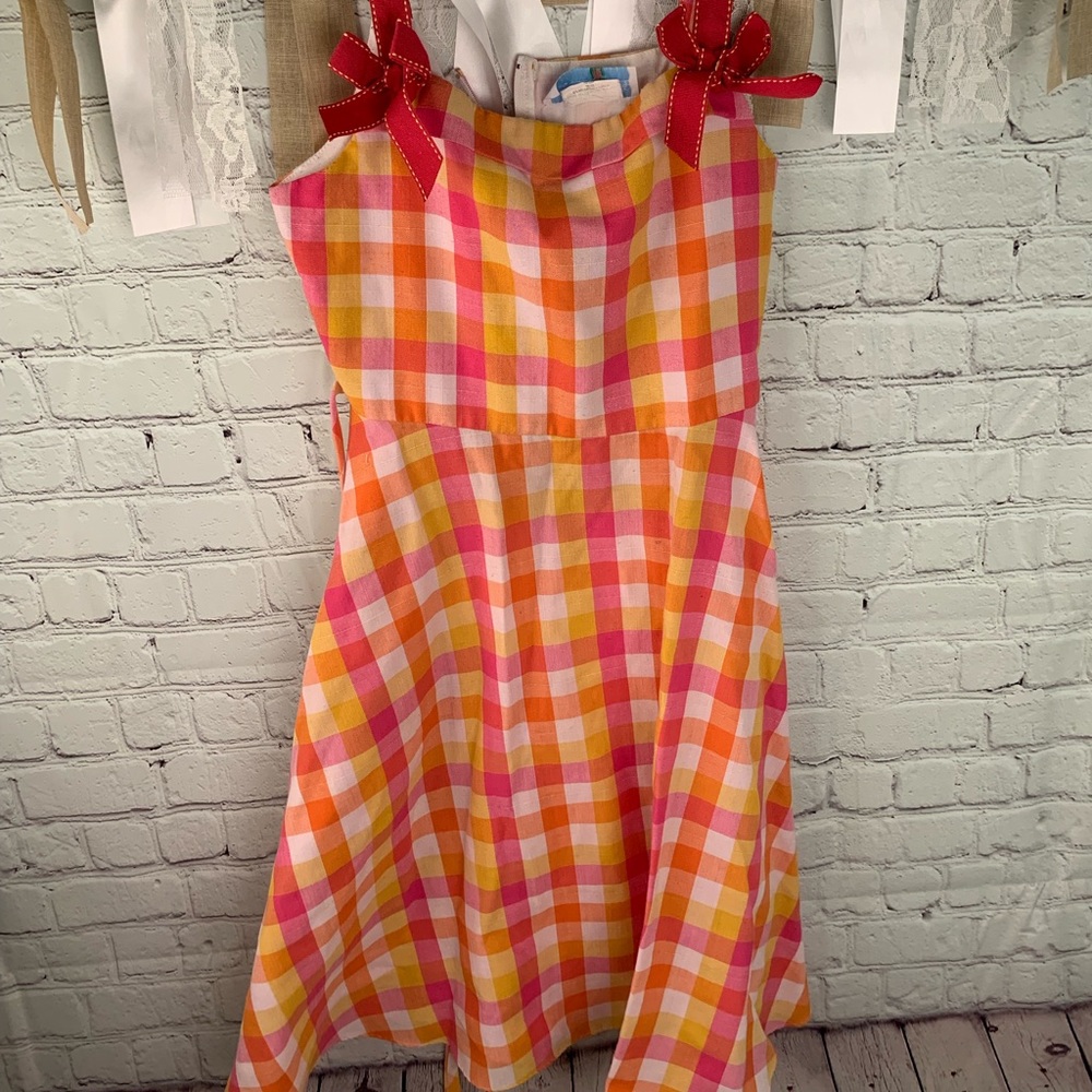 Chantilly Place plaid dress Girls size 7